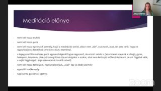 A meditáció előnye